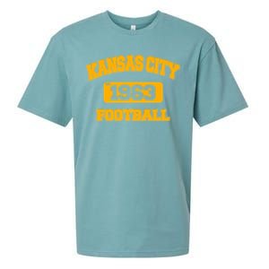 Kansas City KC Football Est 1960 Sueded Cloud Jersey T-Shirt