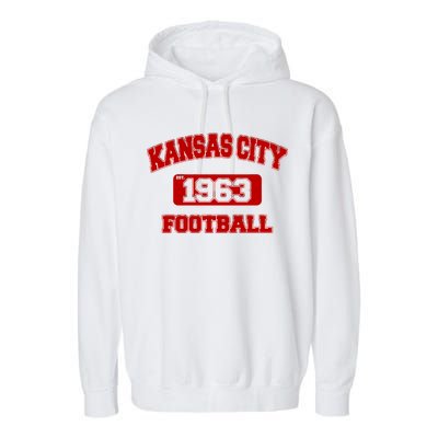 Kansas City KC Football Est 1960 Garment-Dyed Fleece Hoodie