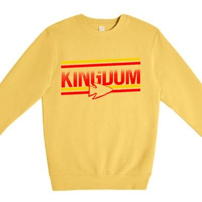 Kansas City KC Football Kingdom Arrowhead  Premium Crewneck Sweatshirt