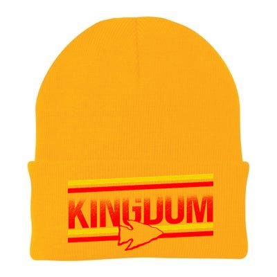 Kansas City KC Football Kingdom Arrowhead  Knit Cap Winter Beanie