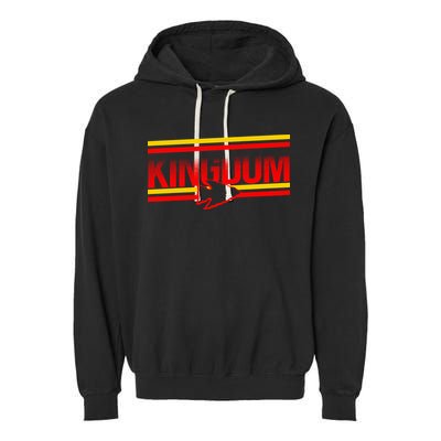 Kansas City KC Football Kingdom Arrowhead  Garment-Dyed Fleece Hoodie