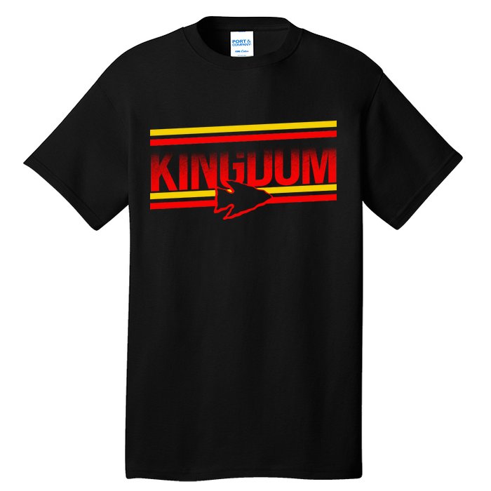 Kansas City KC Football Kingdom Arrowhead  Tall T-Shirt