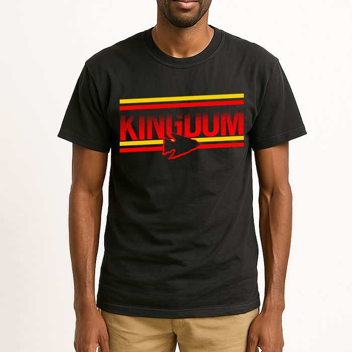 Kansas City KC Football Kingdom Arrowhead  Tall T-Shirt