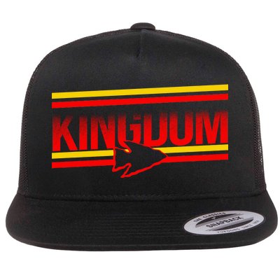 Kansas City KC Football Kingdom Arrowhead  Flat Bill Trucker Hat