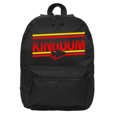 Kansas City KC Football Kingdom Arrowhead  16 in Basic Backpack