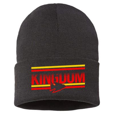 Kansas City KC Football Kingdom Arrowhead  Sustainable Knit Beanie