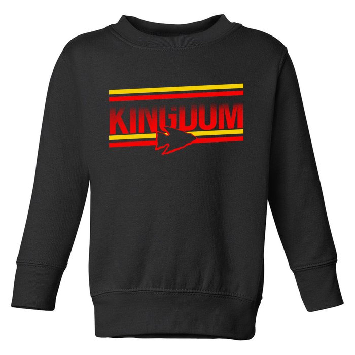 Kansas City KC Football Kingdom Arrowhead  Toddler Sweatshirt