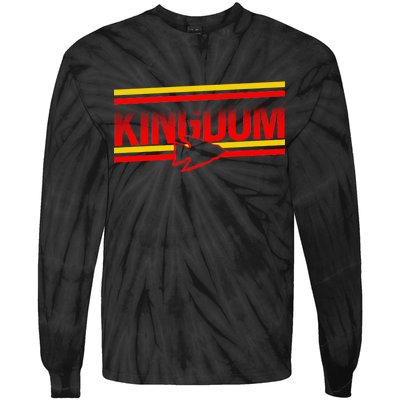 Kansas City KC Football Kingdom Arrowhead  Tie-Dye Long Sleeve Shirt