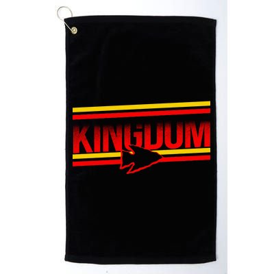 Kansas City KC Football Kingdom Arrowhead  Platinum Collection Golf Towel