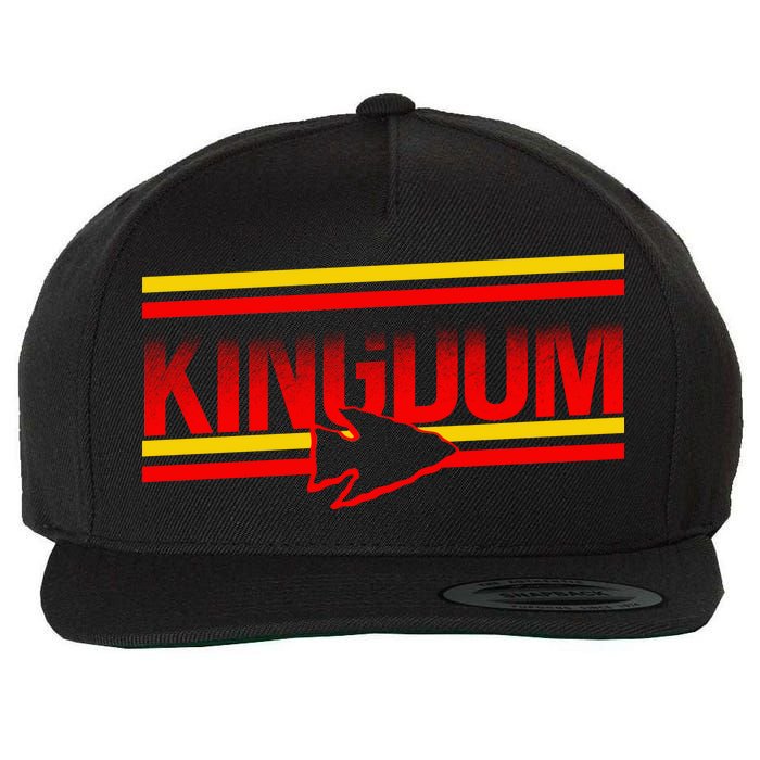 Kansas City KC Football Kingdom Arrowhead  Wool Snapback Cap