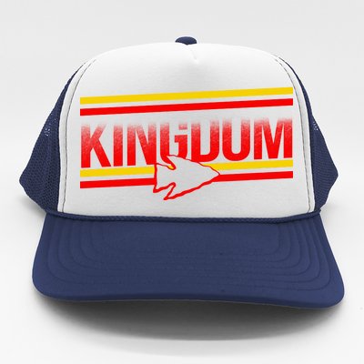 Kansas City KC Football Kingdom Arrowhead  Trucker Hat