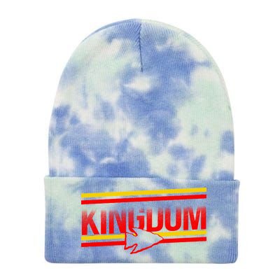 Kansas City KC Football Kingdom Arrowhead  Tie Dye 12in Knit Beanie