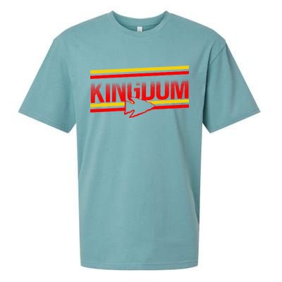 Kansas City KC Football Kingdom Arrowhead  Sueded Cloud Jersey T-Shirt