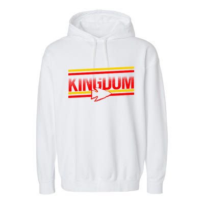 Kansas City KC Football Kingdom Arrowhead  Garment-Dyed Fleece Hoodie