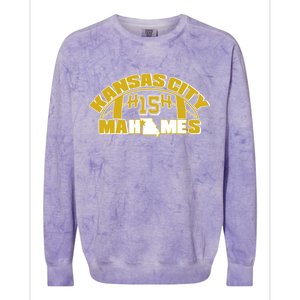 Kansas City Mahomes Football Fan Colorblast Crewneck Sweatshirt