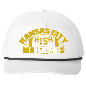 Kansas City Mahomes Football Fan Snapback Five-Panel Rope Hat