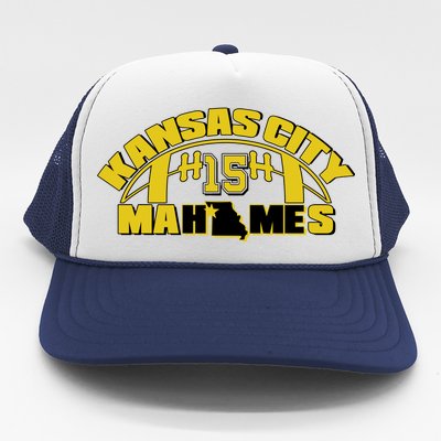 Kansas City Mahomes Football Fan Trucker Hat