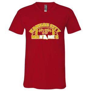 Kansas City Mahomes Football Fan V-Neck T-Shirt