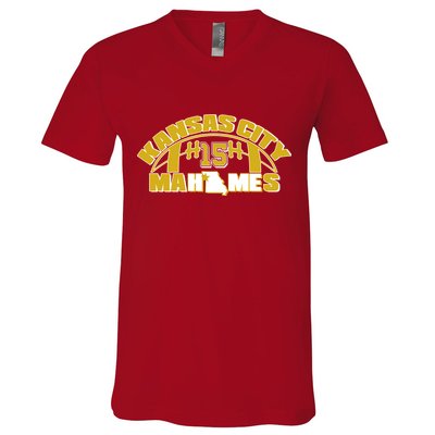 Kansas City Mahomes Football Fan V-Neck T-Shirt