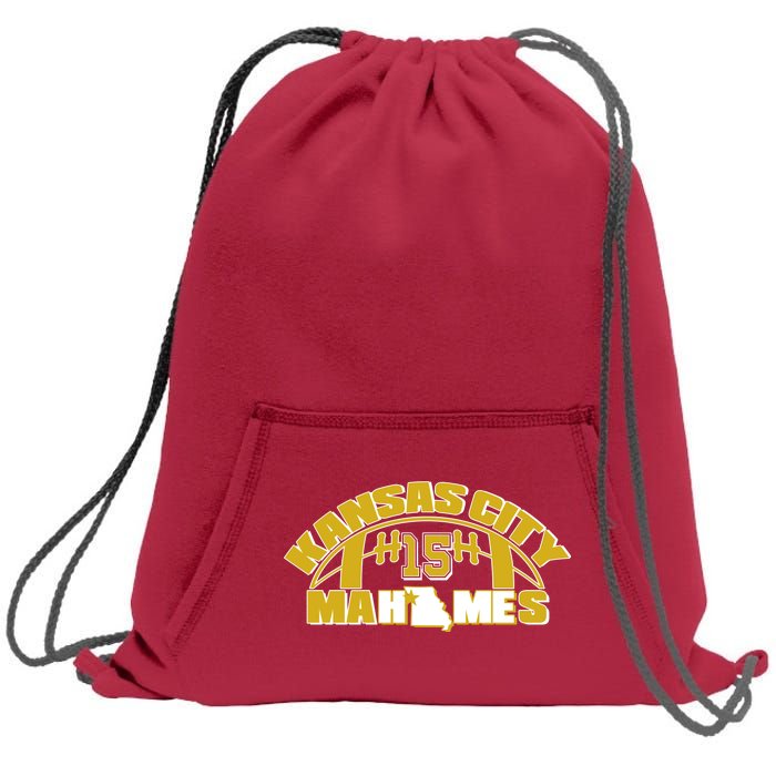 Kansas City Mahomes Football Fan Sweatshirt Cinch Pack Bag