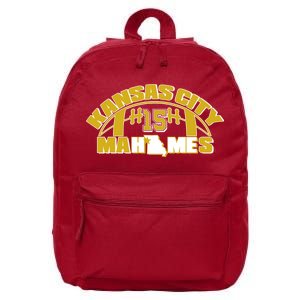 Kansas City Mahomes Football Fan 16 in Basic Backpack