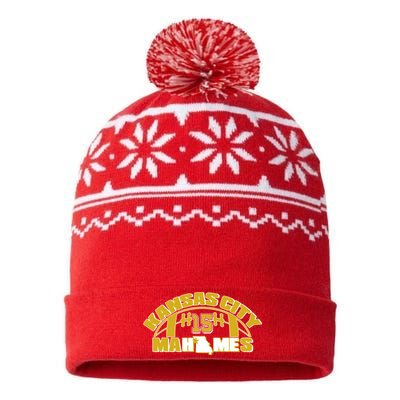 Kansas City Mahomes Football Fan USA-Made Snowflake Beanie