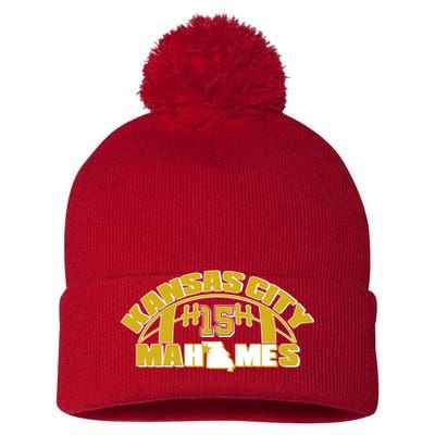 Kansas City Mahomes Football Fan Pom Pom 12in Knit Beanie