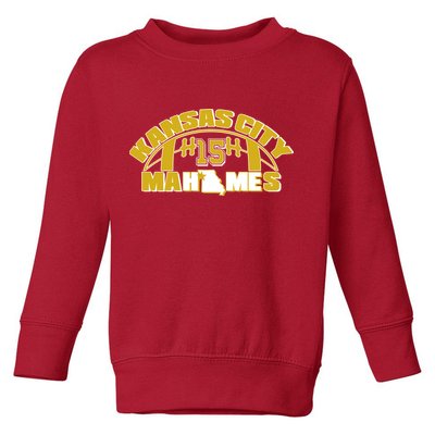 Kansas City Mahomes Football Fan Toddler Sweatshirt