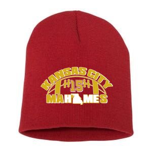 Kansas City Mahomes Football Fan Short Acrylic Beanie