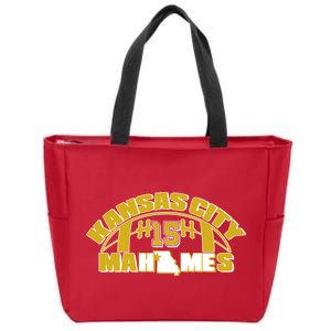 Kansas City Mahomes Football Fan Zip Tote Bag