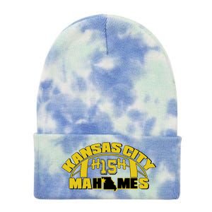 Kansas City Mahomes Football Fan Tie Dye 12in Knit Beanie