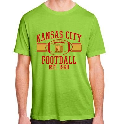 Kansas City MO Football Est 1960 Adult ChromaSoft Performance T-Shirt