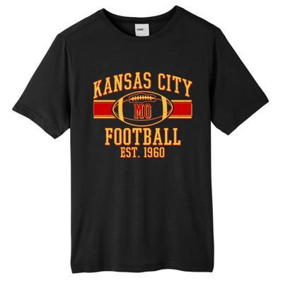 Kansas City MO Football Est 1960 Tall Fusion ChromaSoft Performance T-Shirt