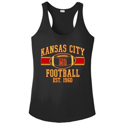 Kansas City MO Football Est 1960 Ladies PosiCharge Competitor Racerback Tank