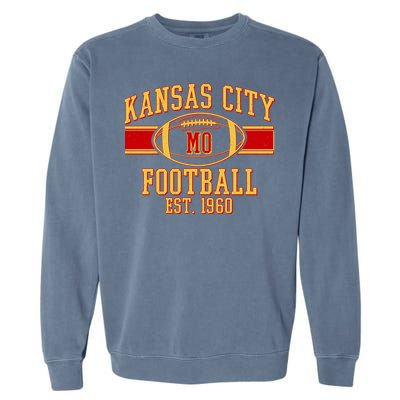 Kansas City MO Football Est 1960 Garment-Dyed Sweatshirt