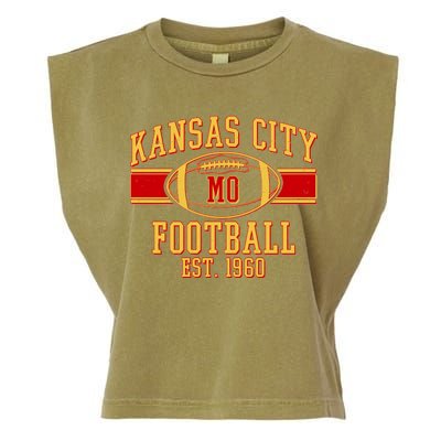 Kansas City MO Football Est 1960 Garment-Dyed Women's Muscle Tee