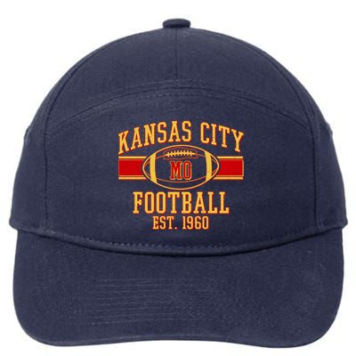 Kansas City MO Football Est 1960 7-Panel Snapback Hat