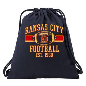 Kansas City MO Football Est 1960 Drawstring Bag