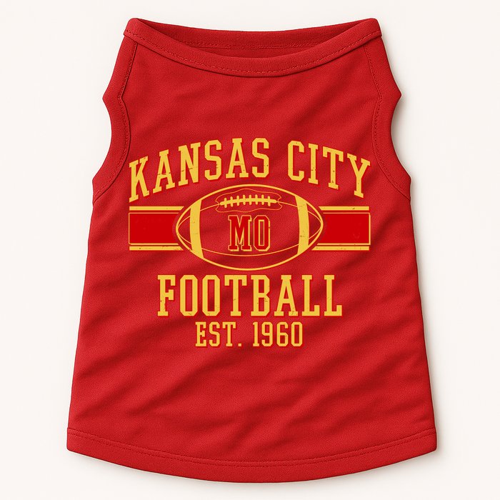 Kansas City MO Football Est 1960 Doggie Tank