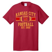 Kansas City MO Football Est 1960 Tall T-Shirt