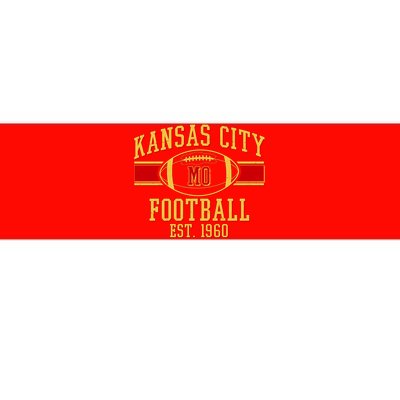 Kansas City MO Football Est 1960 Bumper Sticker