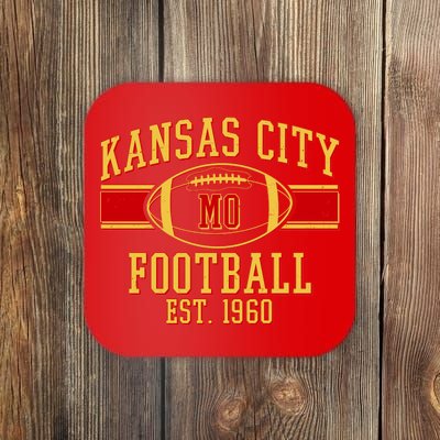 Kansas City MO Football Est 1960 Coaster