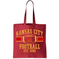 Kansas City MO Football Est 1960 Tote Bag