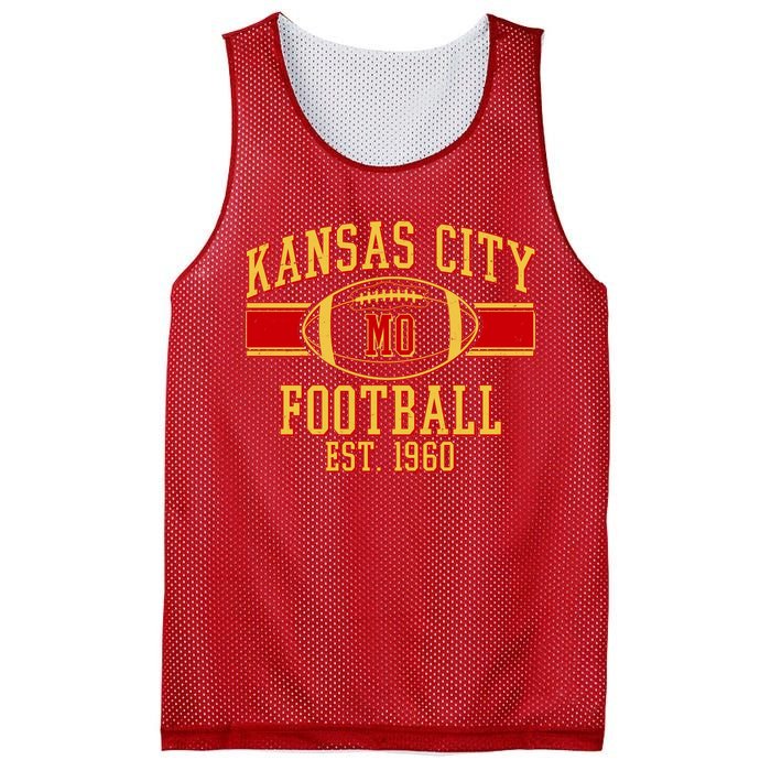 Kansas City MO Football Est 1960 Mesh Reversible Basketball Jersey Tank