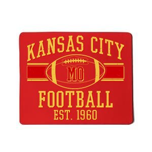 Kansas City MO Football Est 1960 Mousepad