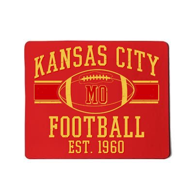 Kansas City MO Football Est 1960 Mousepad