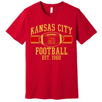 Kansas City MO Football Est 1960 Premium T-Shirt