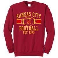 Kansas City MO Football Est 1960 Tall Sweatshirt