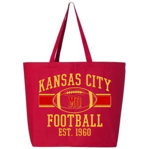 Kansas City MO Football Est 1960 25L Jumbo Tote