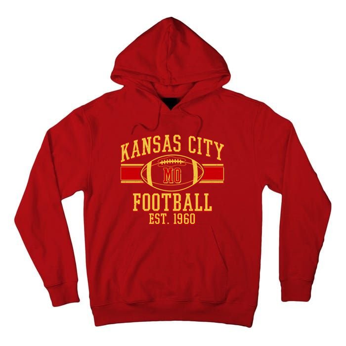 Kansas City MO Football Est 1960 Tall Hoodie